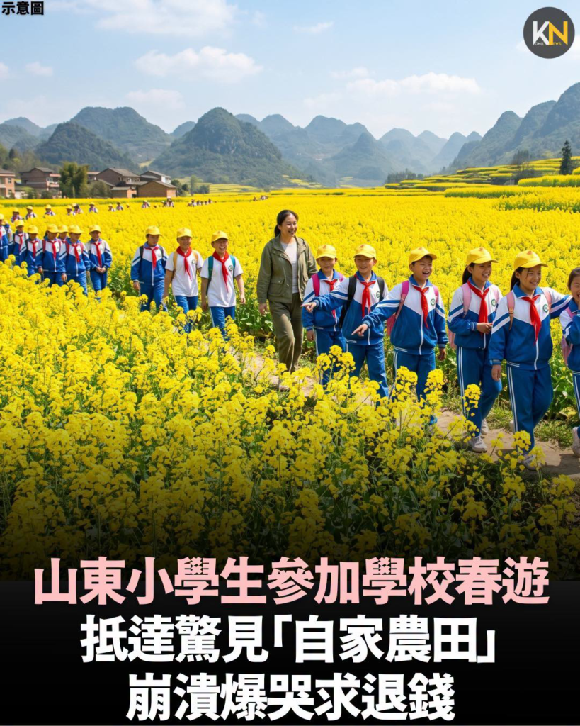 山東小學生參加學校春遊 抵達驚見「自家農田」 崩潰爆哭求退錢