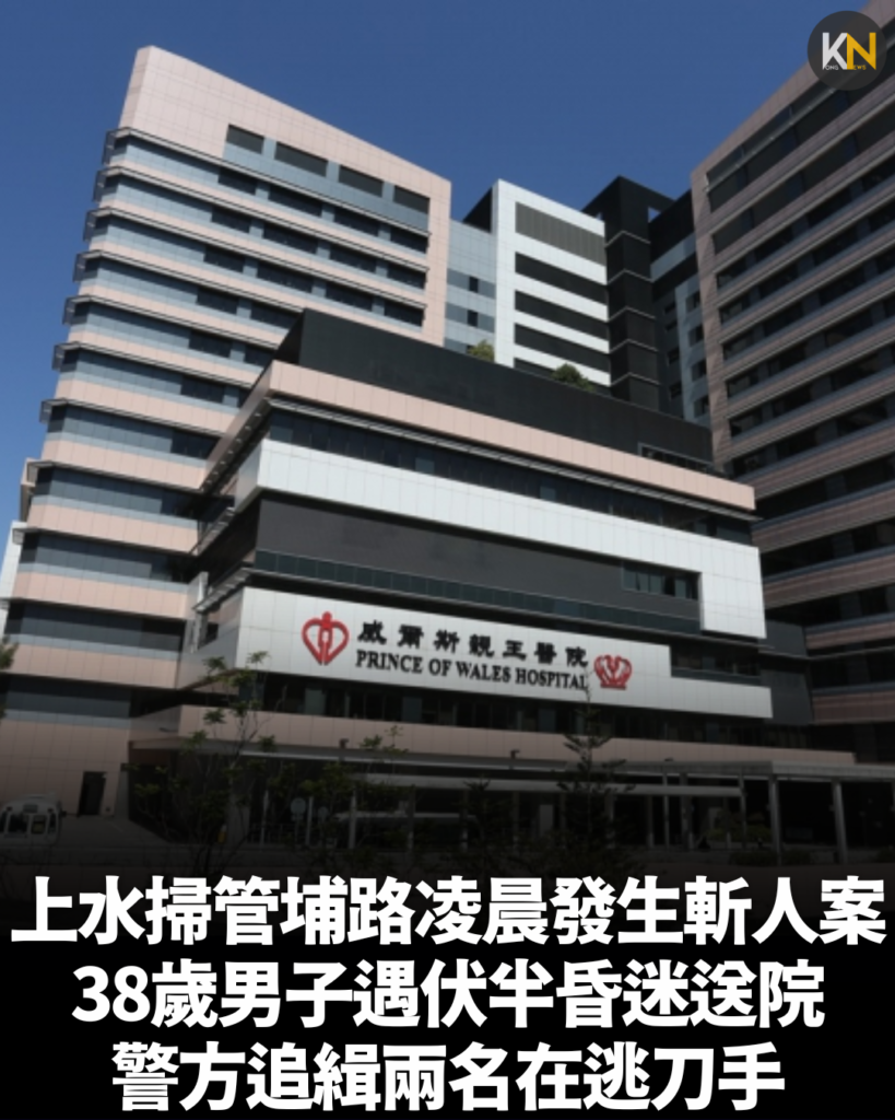 上水掃管埔路凌晨發生斬人案 38歲男子遇伏半昏迷送院 警方追緝兩名在逃刀手