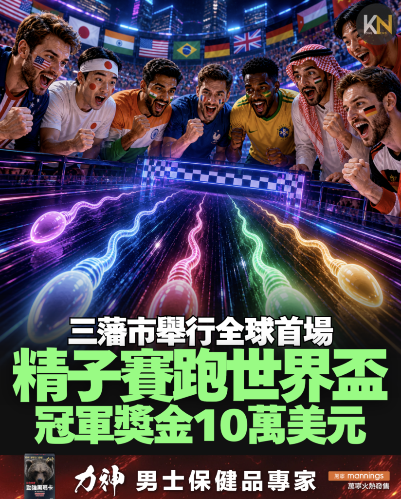 三藩市舉行全球首場 精子賽跑世界盃 冠軍獎金10萬美元